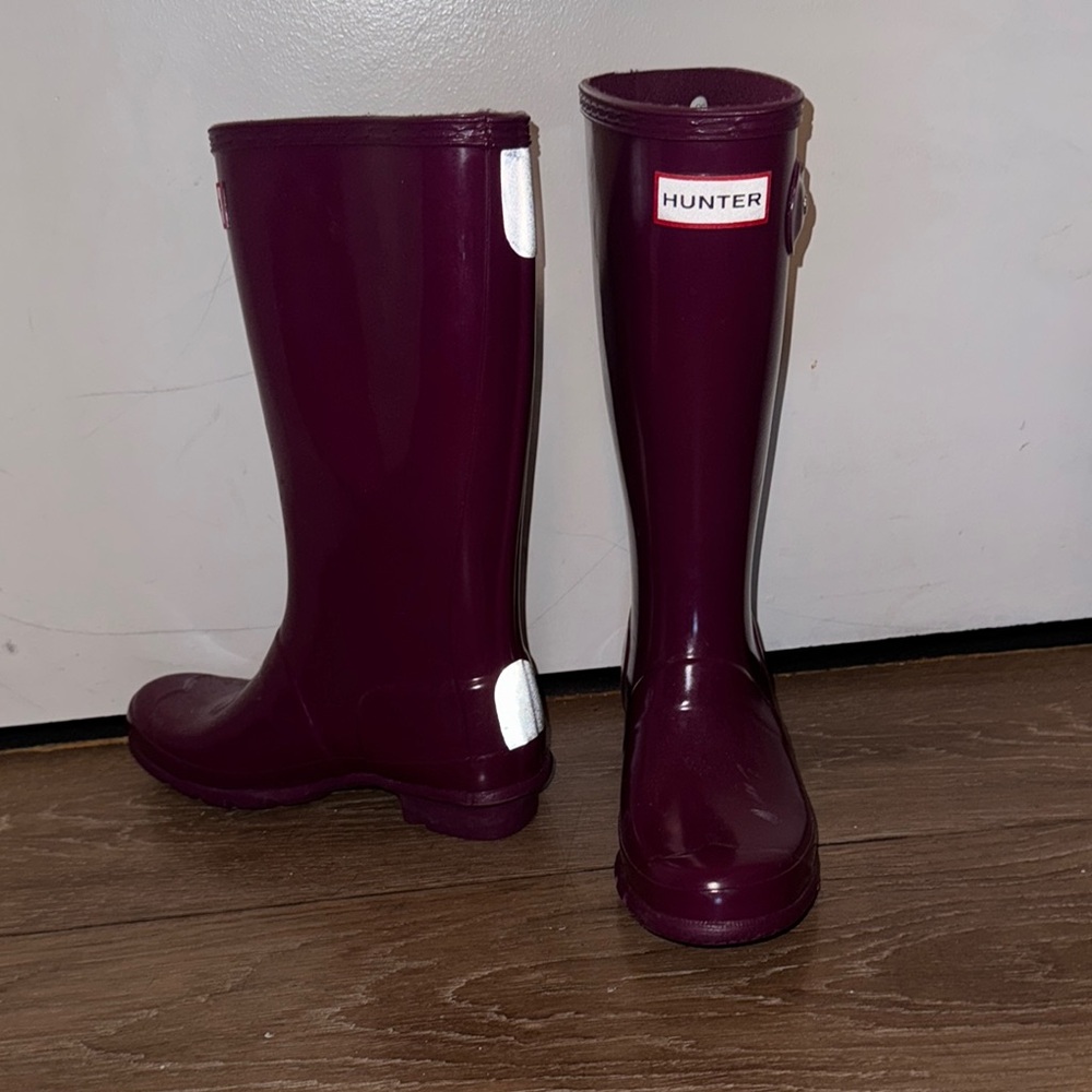 Hunter Deep Purple Waterproof Boots